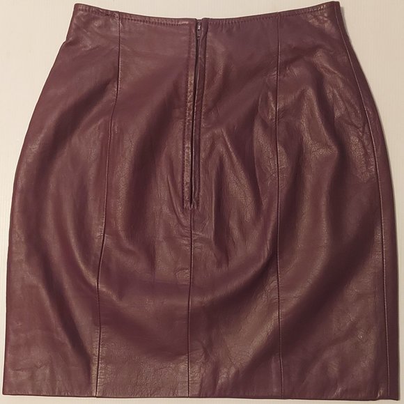 Genuine Leather mini skirt - Picture 4 of 5